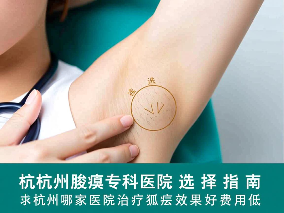 杭州腋臭专科医院选择指南，杭州哪家医院治疗狐臭效果好费用低