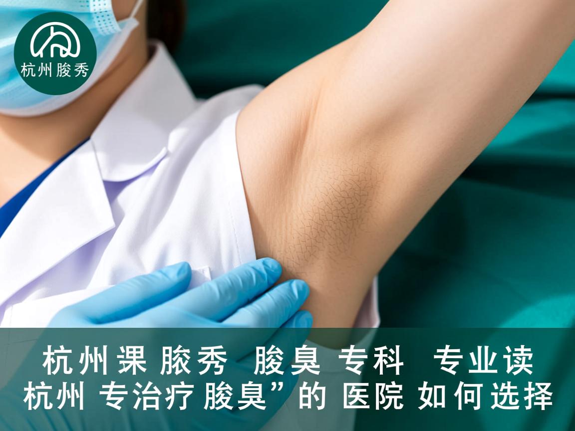 杭州腋秀腋臭专科，专业解读杭州专治疗腋臭的医院如何选择