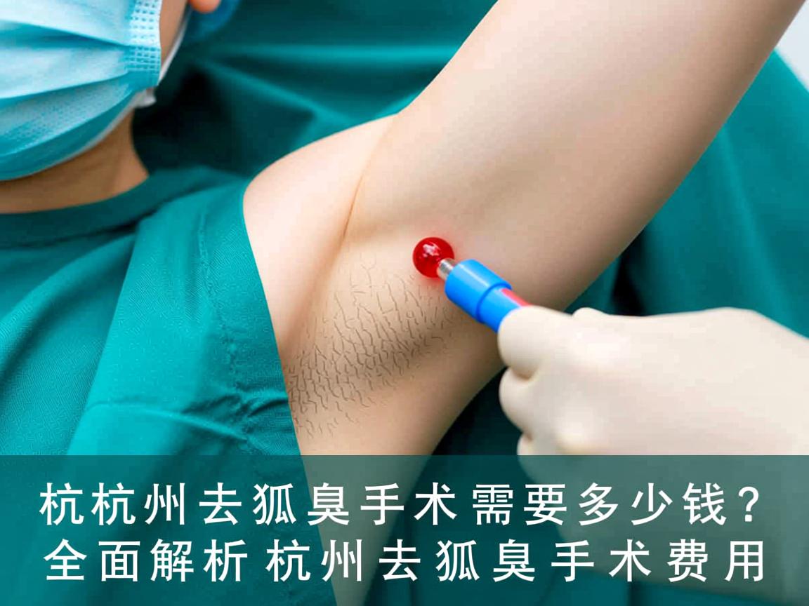 杭州去狐臭手术需要多少钱？全面解析杭州去狐臭手术费用