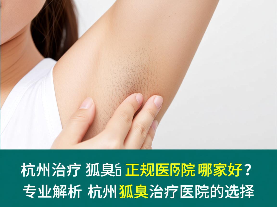 杭州治疗狐臭的正规医院哪家好？专业解析杭州狐臭治疗医院的选择
