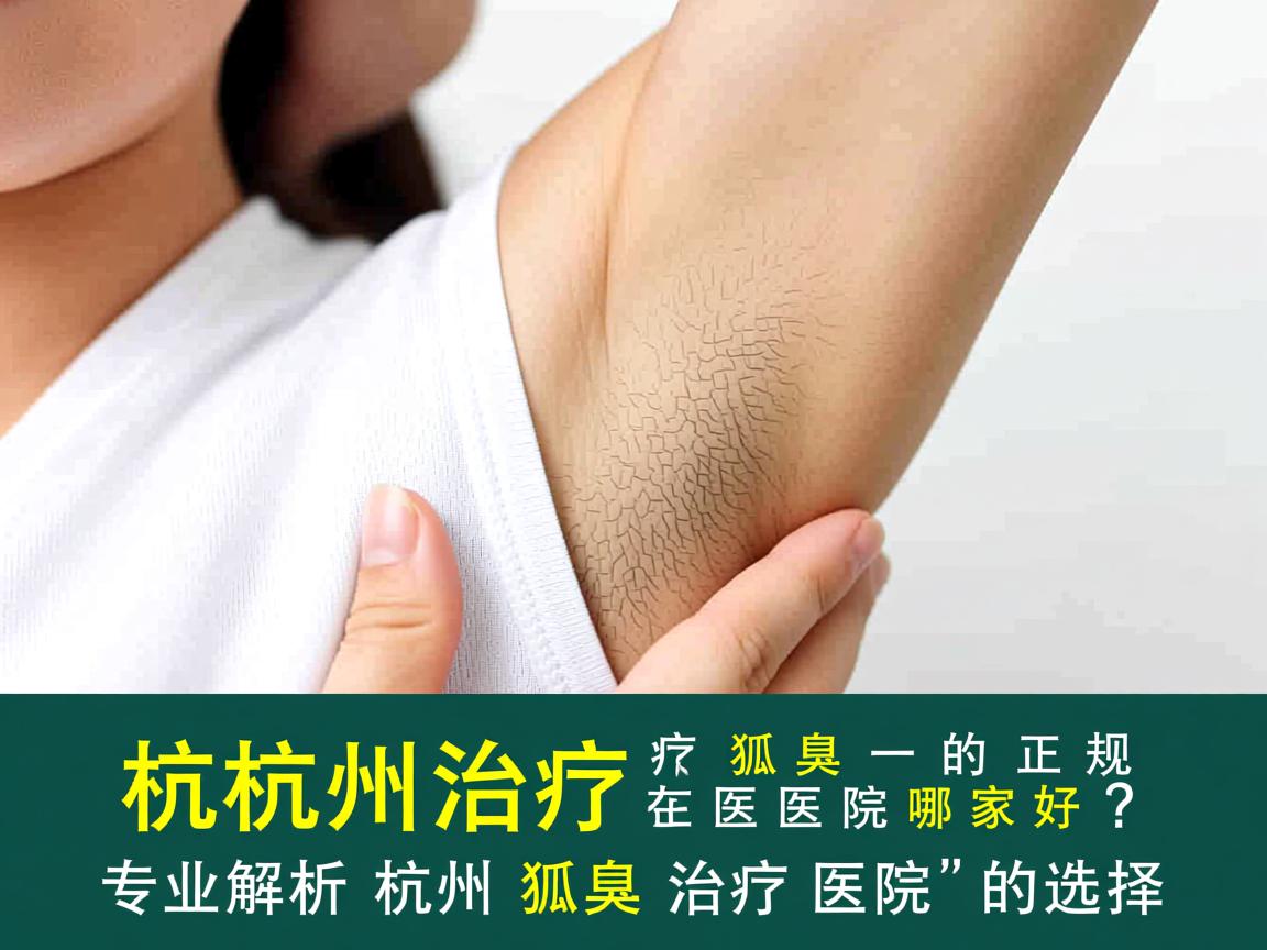 杭州治疗狐臭的正规医院哪家好？专业解析杭州狐臭治疗医院的选择