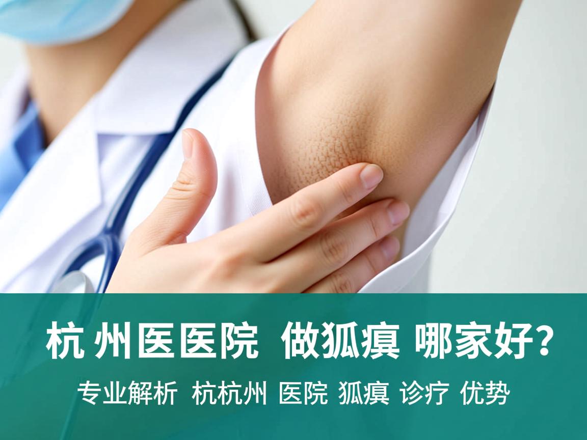 杭州医院做狐臭哪家好？专业解析杭州医院狐臭诊疗优势