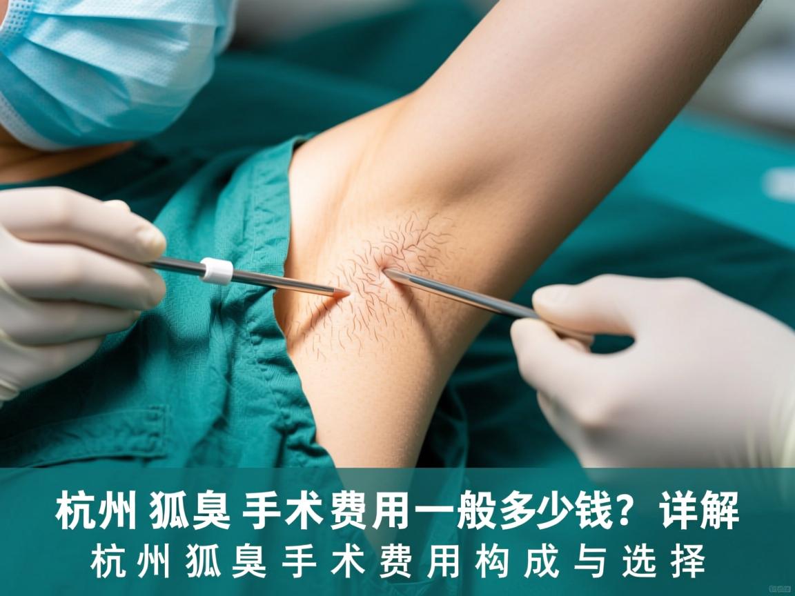 杭州狐臭手术费用一般多少钱？详解杭州狐臭手术费用构成与选择