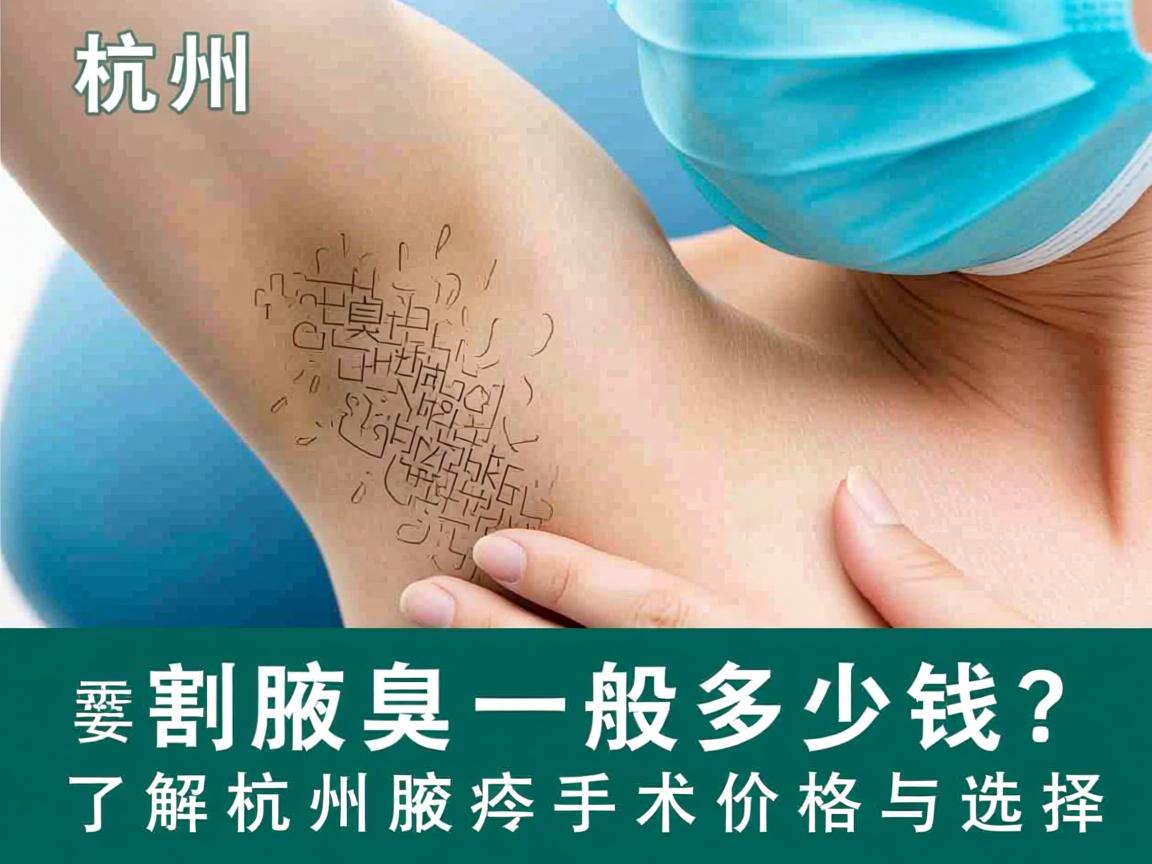 杭州割腋臭一般多少钱?了解杭州腋臭手术价格与选择 杭州割腋臭一般多少钱?了解杭州腋臭手术价格与选择