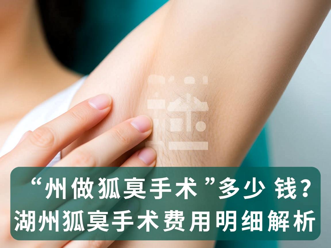 在湖州做狐臭手术多少钱？湖州狐臭手术费用明细解析