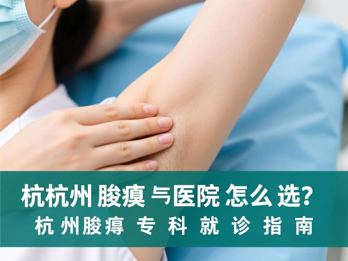 杭州腋臭医院怎么选？杭州腋臭专科就诊指南
