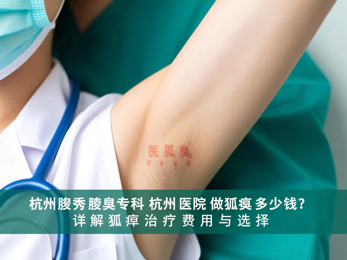 杭州腋秀腋臭专科，杭州医院做狐臭多少钱？详解狐臭治疗费用与选择