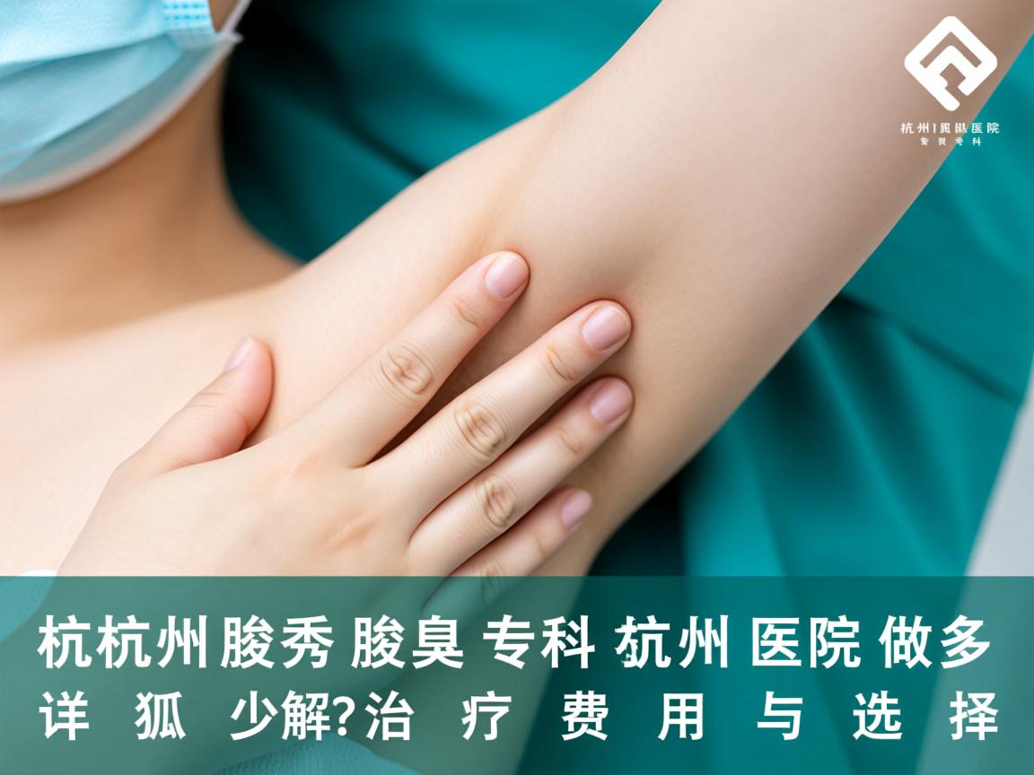 杭州腋秀腋臭专科，杭州医院做狐臭多少钱？详解狐臭治疗费用与选择