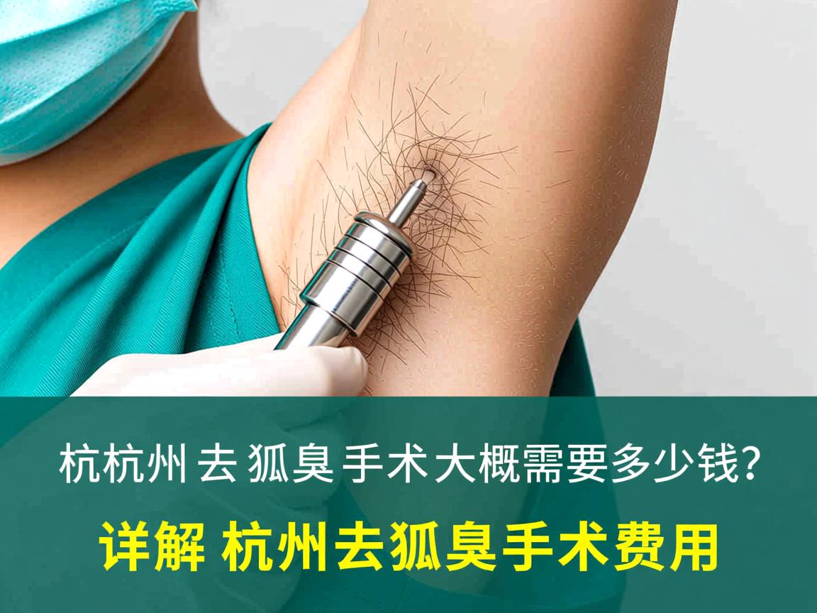 杭州去狐臭手术大概需要多少钱？详解杭州去狐臭手术费用