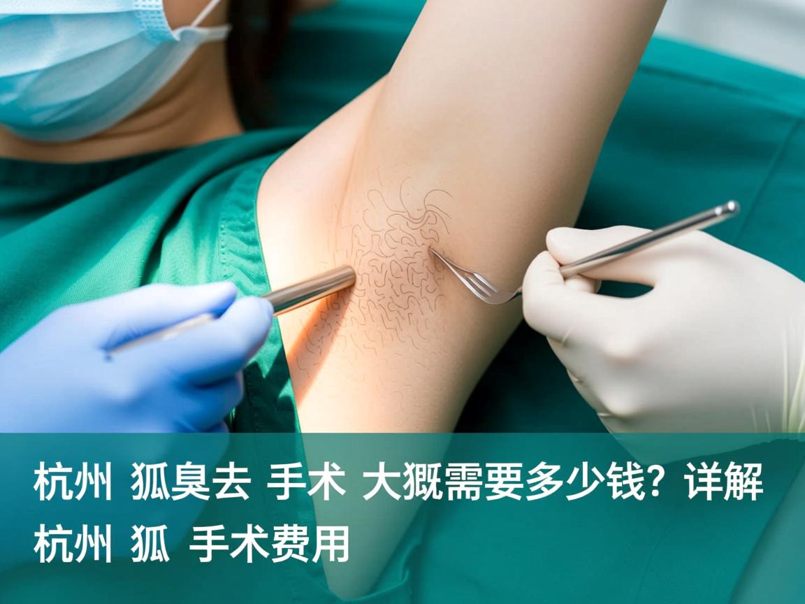 杭州去狐臭手术大概需要多少钱？详解杭州去狐臭手术费用