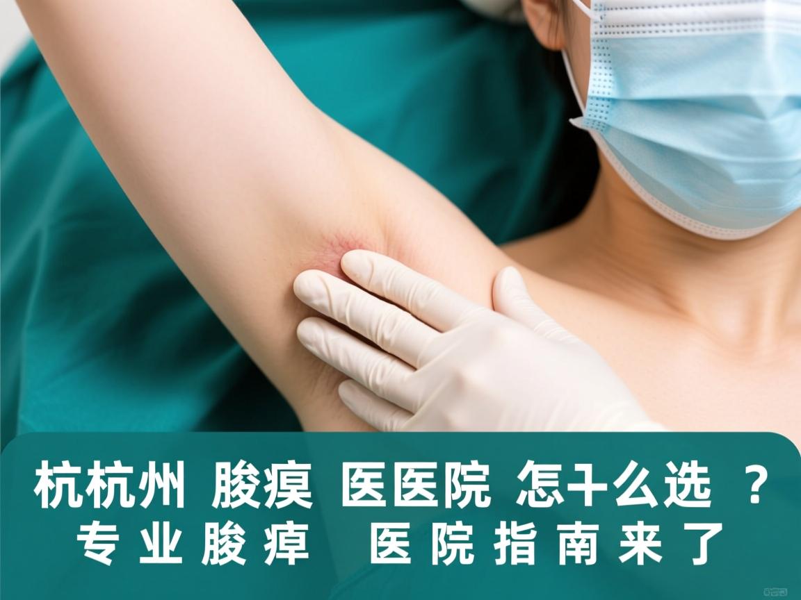杭州腋臭医院怎么选？专业腋臭医院指南来了