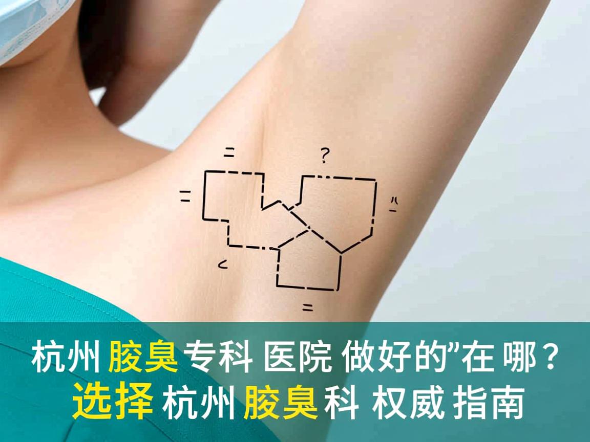 杭州腋臭专科医院做好的在哪里？选择杭州腋臭专科的权威指南