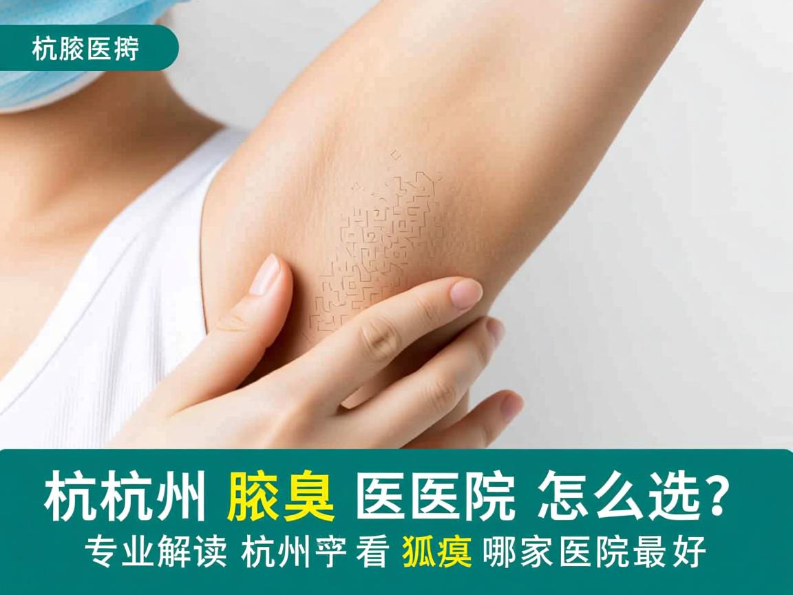 杭州腋臭医院怎么选？专业解读杭州看狐臭哪家医院最好