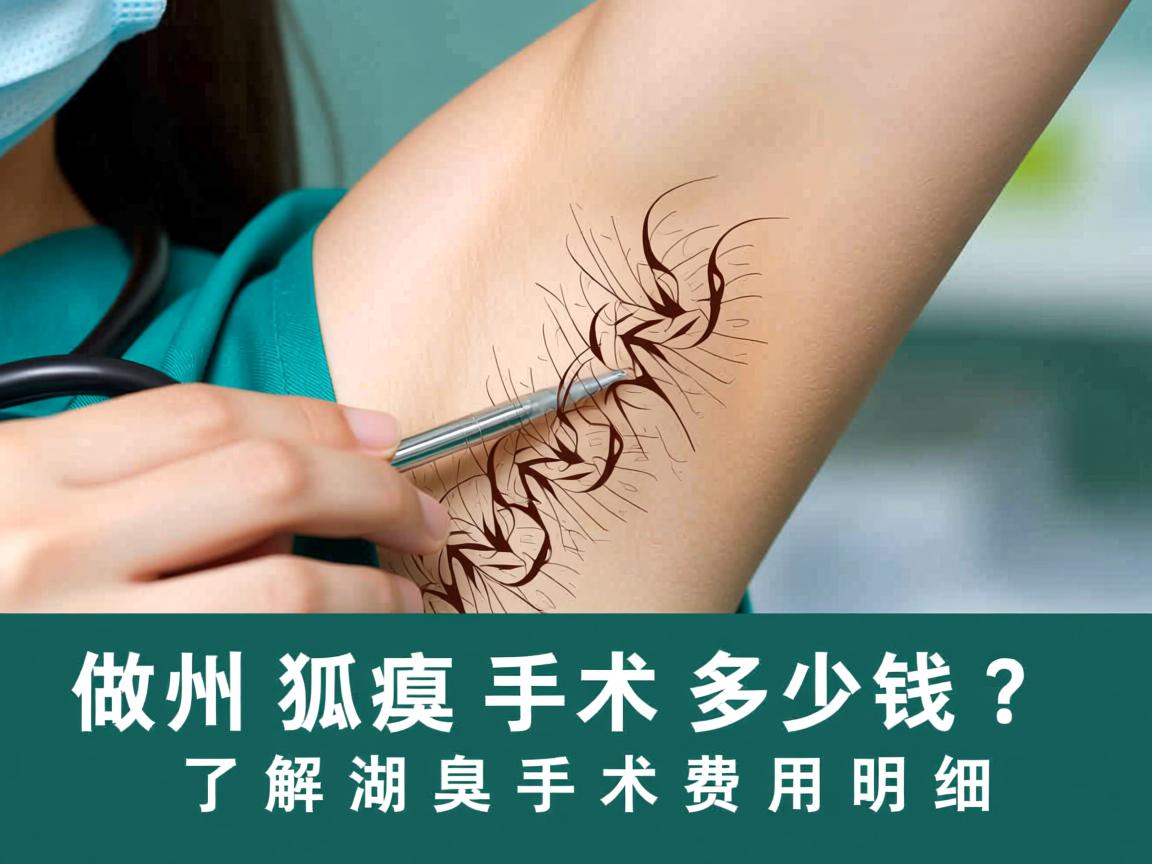 在湖州做狐臭手术多少钱？了解湖臭手术费用明细