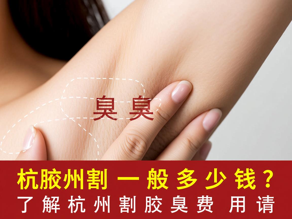 杭州割腋臭一般多少钱？了解杭州割腋臭的费用详情