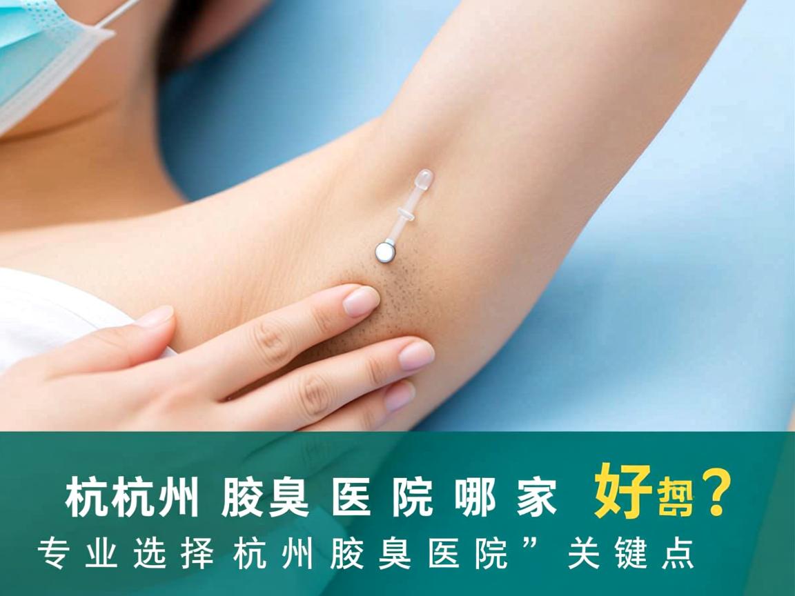 杭州腋臭医院哪家好？专业选择杭州腋臭医院的关键点