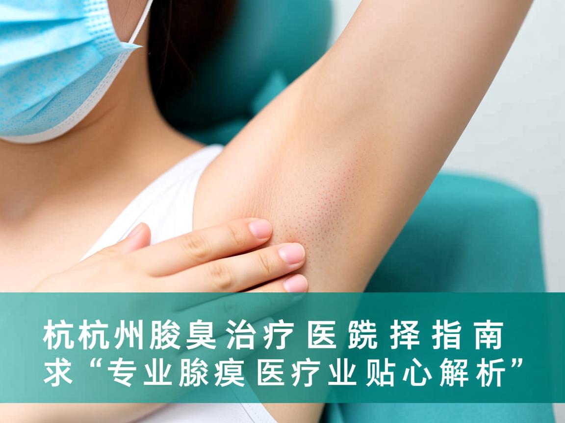 杭州腋臭治疗医院选择指南，专业腋臭医疗的贴心解析