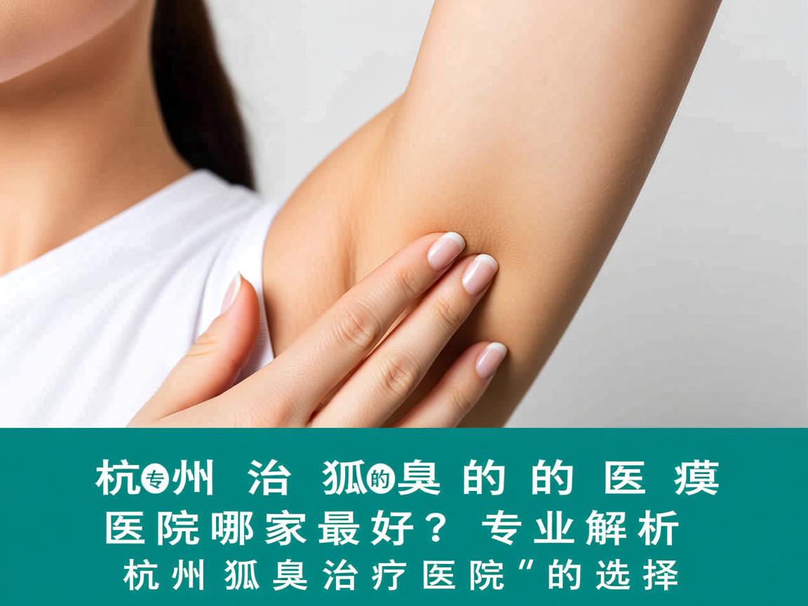 杭州治疗狐臭的医院哪家最好？专业解析杭州狐臭治疗医院的选择