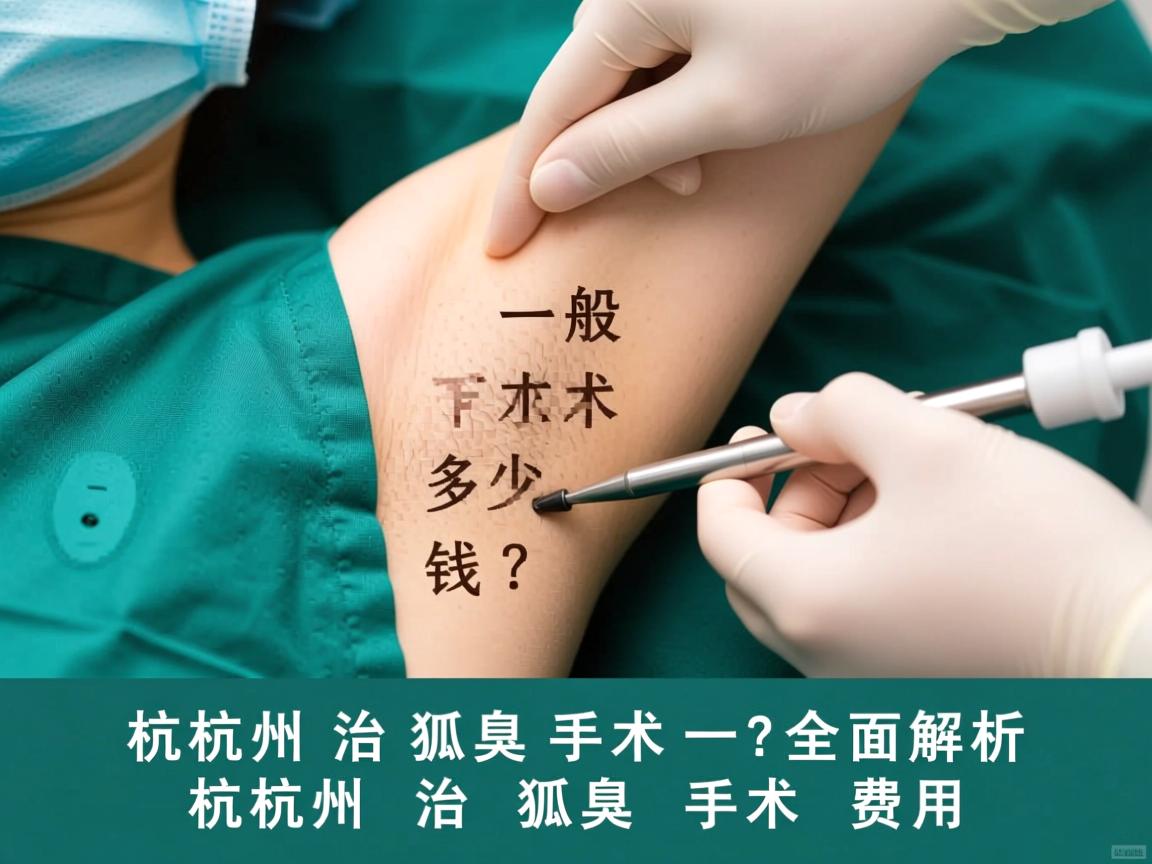 杭州治狐臭手术一般多少钱？全面解析杭州治狐臭手术费用