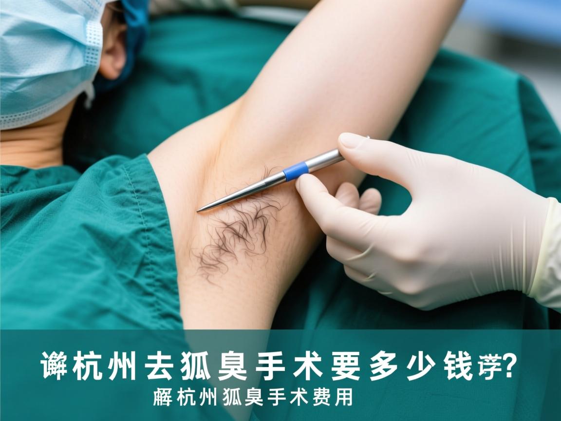 杭州去狐臭手术要多少钱？详解杭州狐臭手术费用