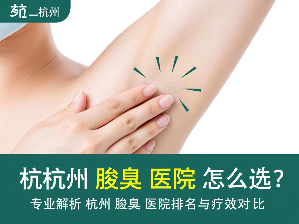 杭州腋臭医院怎么选？专业解析杭州腋臭医院排名与疗效对比