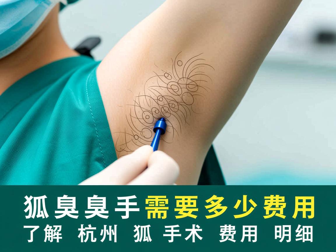 杭州狐臭手术需要多少费用？了解杭州狐臭手术费用明细