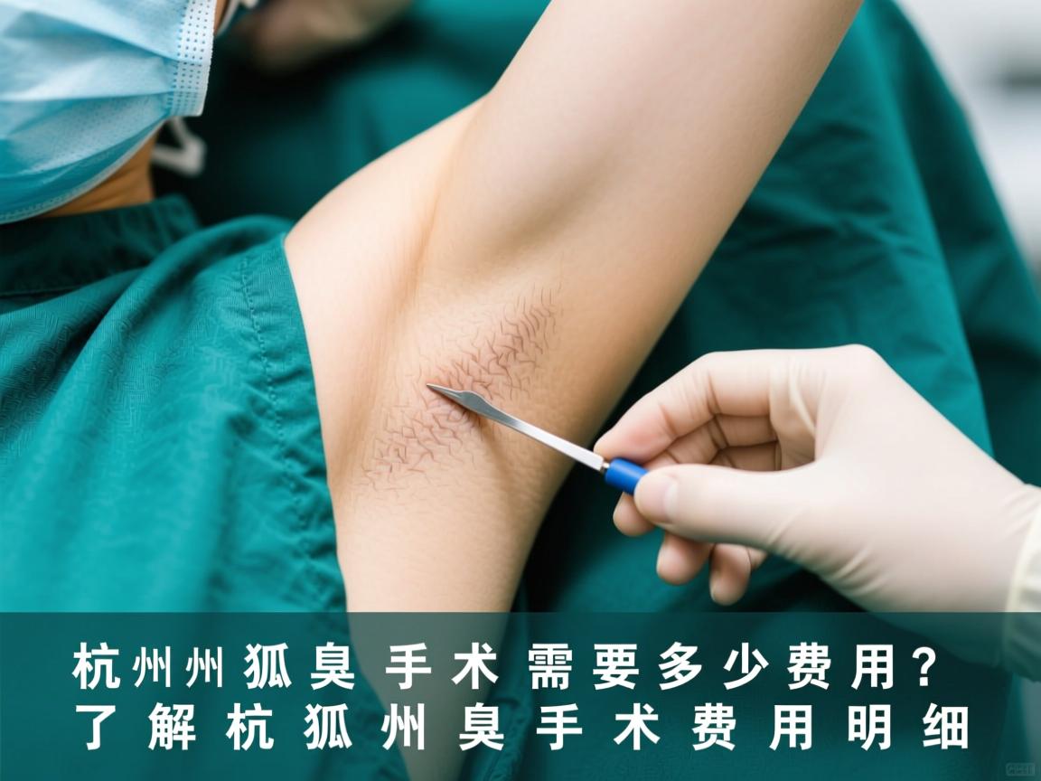 杭州狐臭手术需要多少费用？了解杭州狐臭手术费用明细