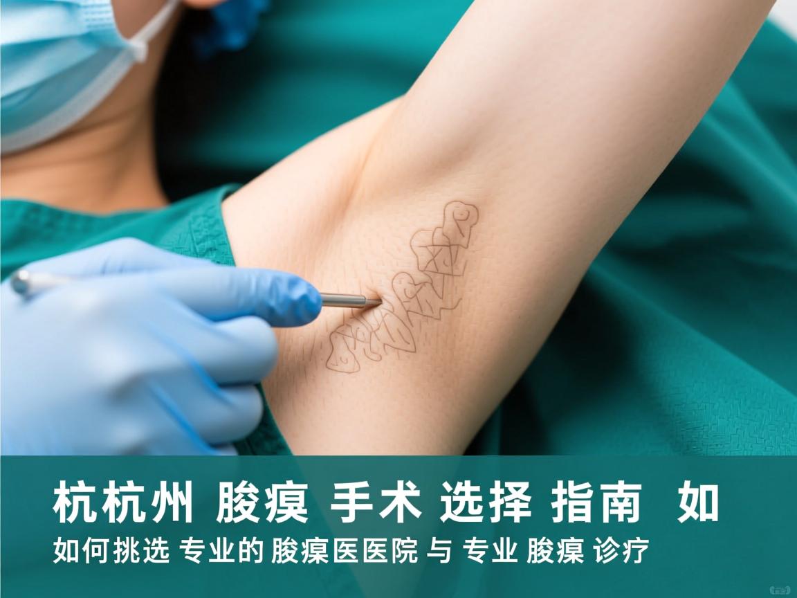 杭州腋臭手术选择指南，如何挑选专业的腋臭医院与专业腋臭诊疗