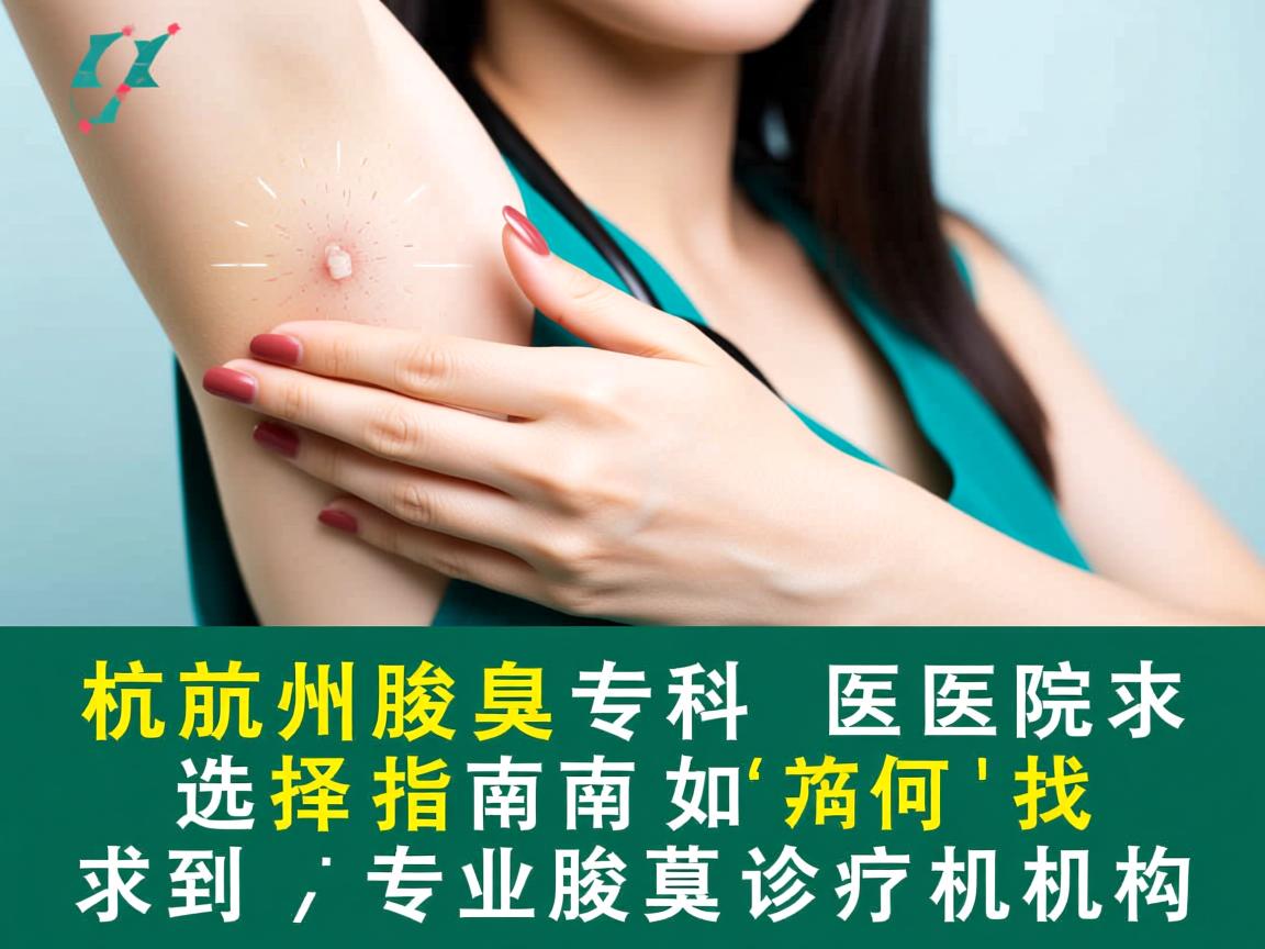 杭州腋臭专科医院选择指南，如何找到专业腋臭诊疗机构