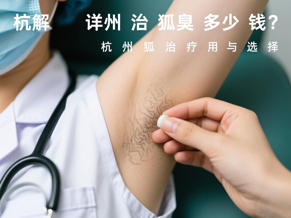 杭州治狐臭多少钱？详解杭州狐臭治疗费用与选择