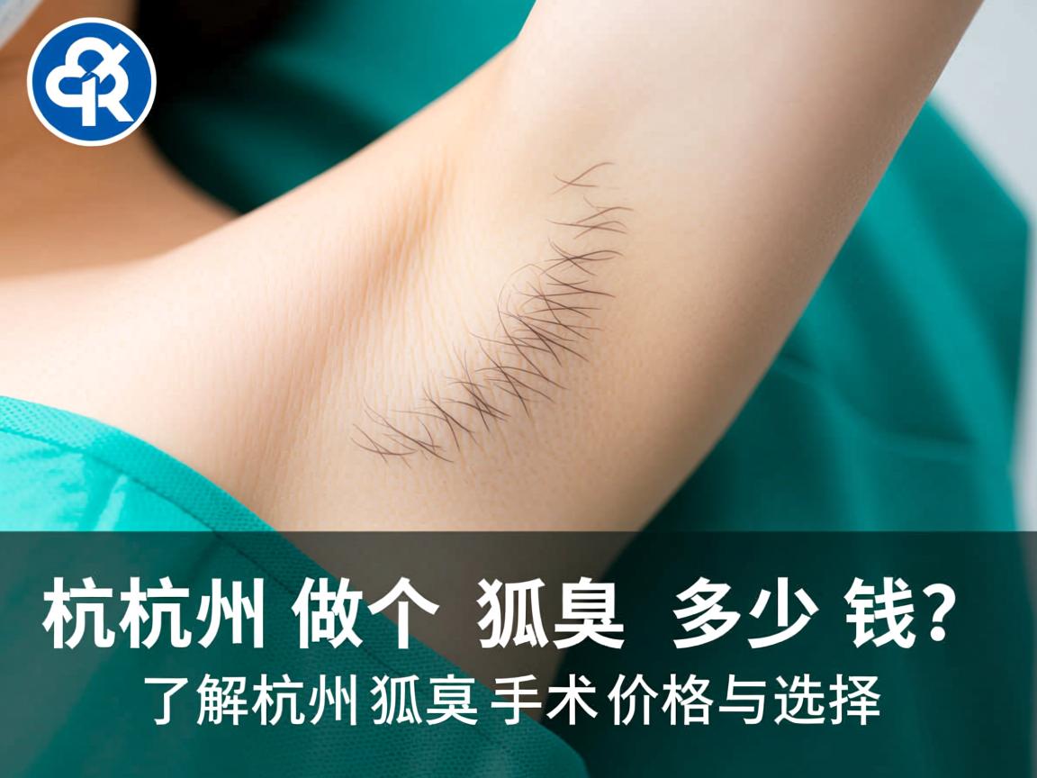 杭州做个狐臭多少钱？了解杭州狐臭手术价格与选择