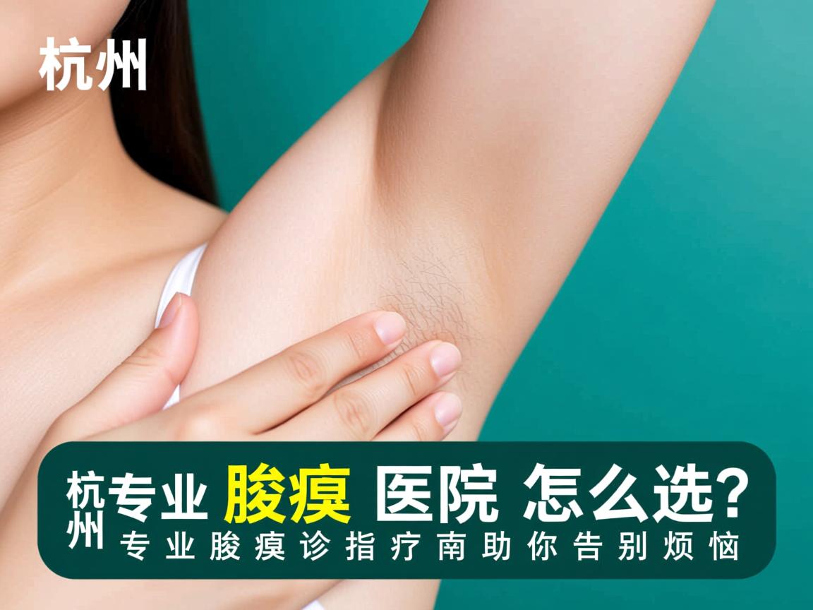 杭州腋臭医院怎么选？专业腋臭诊疗指南助你告别烦恼