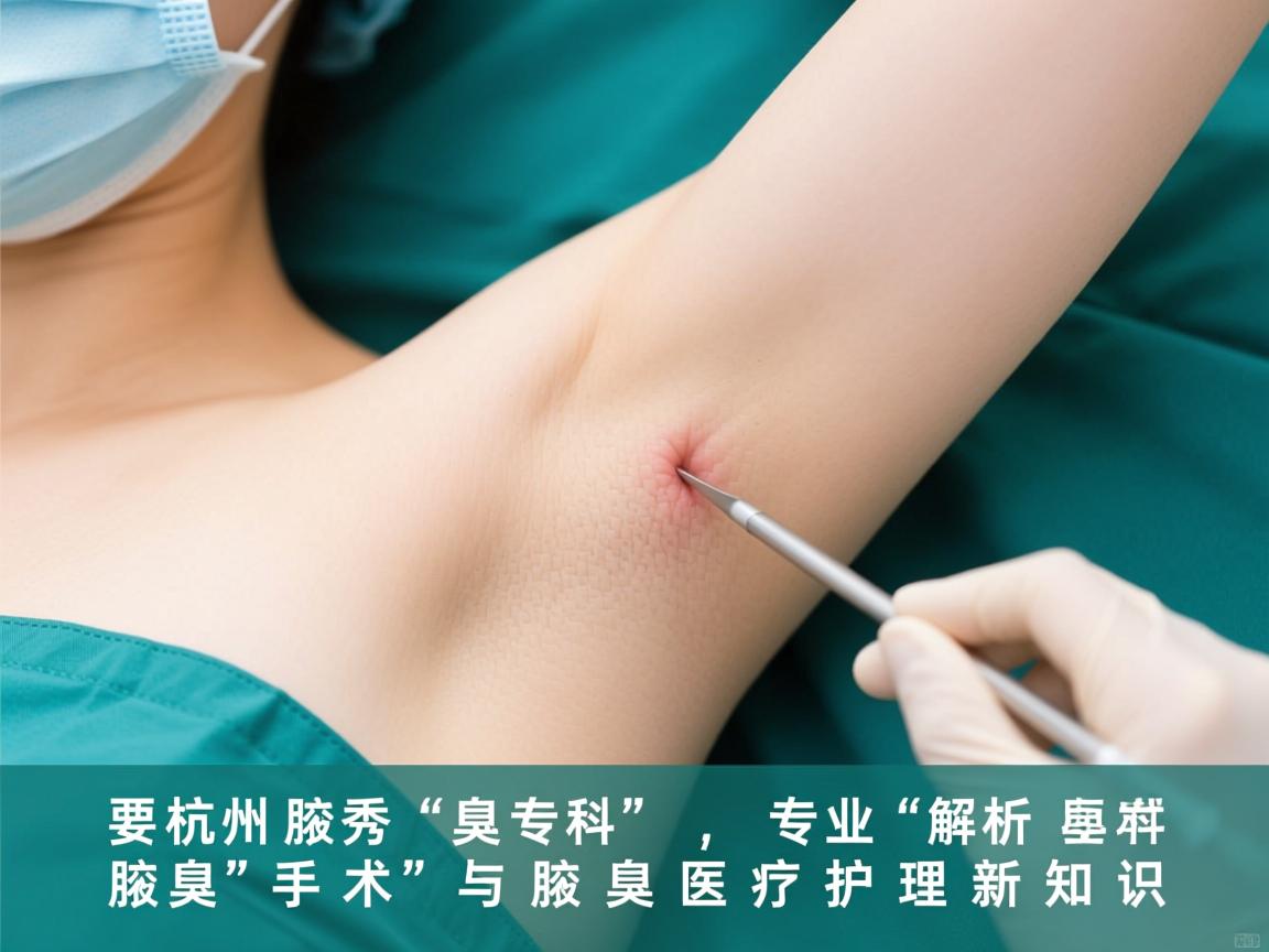 杭州腋秀腋臭专科，专业解析腋臭手术与腋臭医疗护理新知识