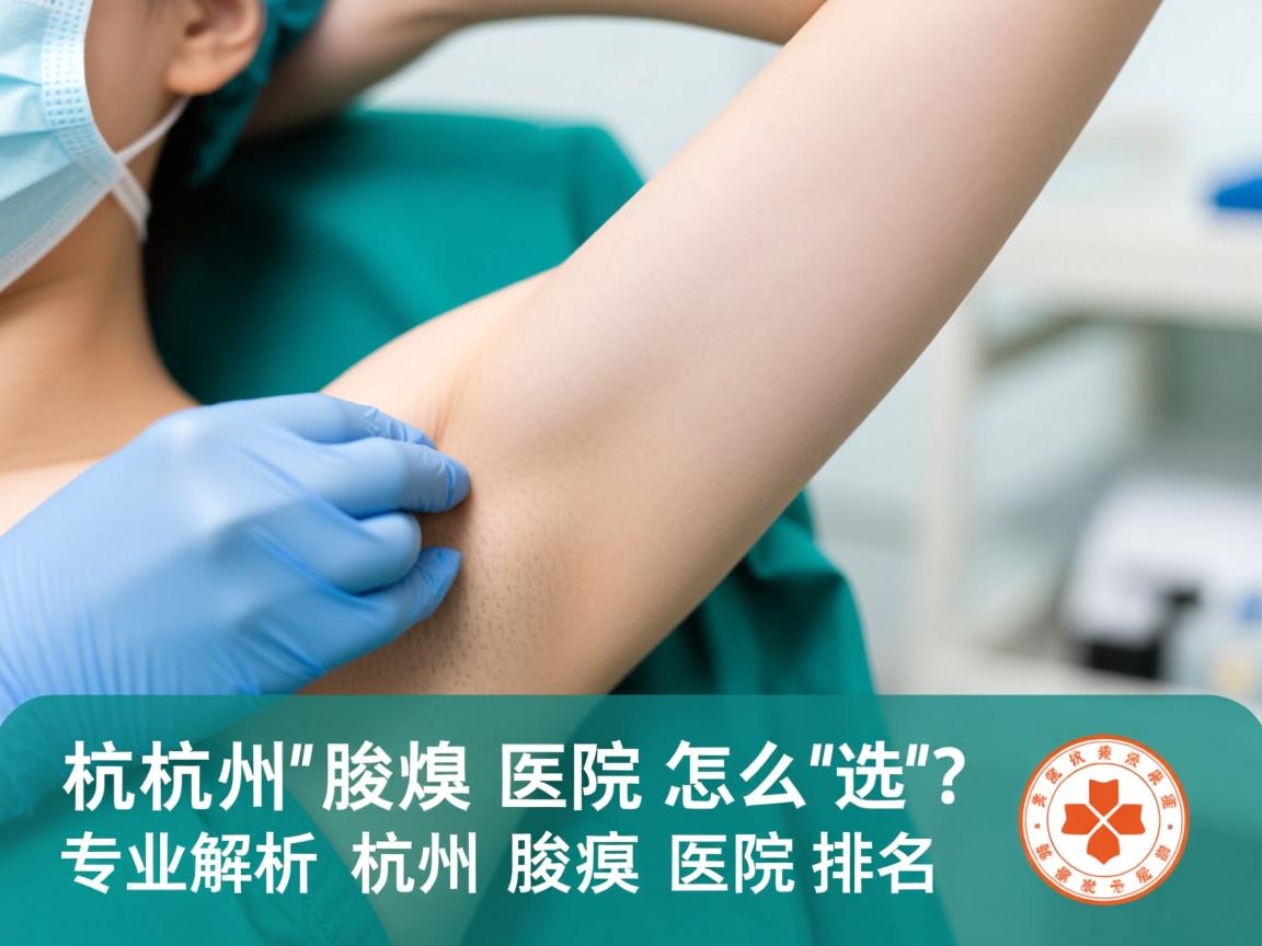 杭州腋臭医院怎么选？专业解析杭州腋臭医院排名