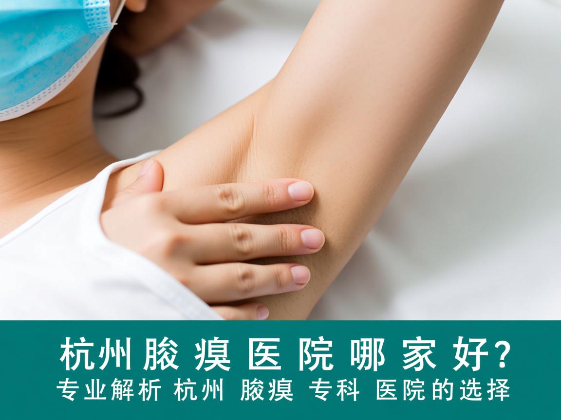 杭州腋臭医院哪家好？专业解析杭州腋臭专科医院的选择