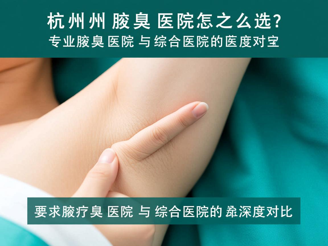 杭州腋臭医院怎么选？专业腋臭医院与综合医院的深度对比