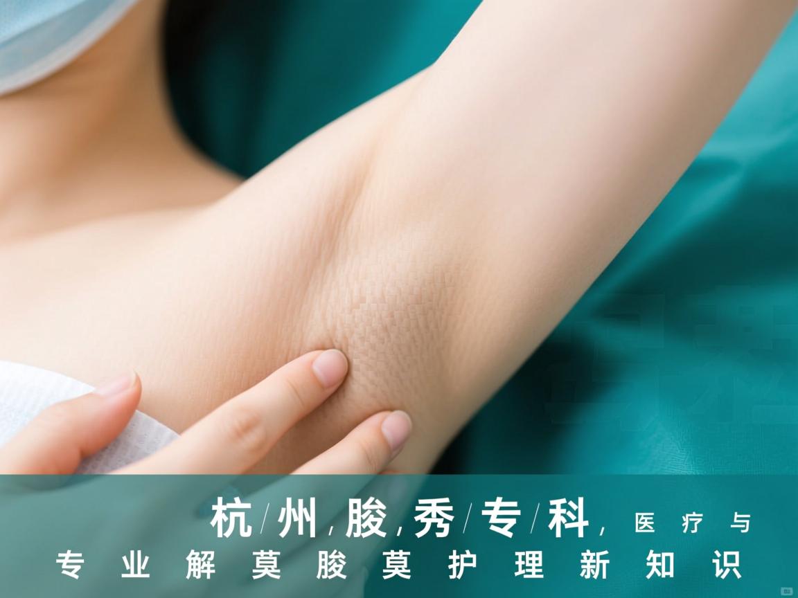 杭州腋秀腋臭专科，专业解析腋臭医疗与腋臭护理新知识