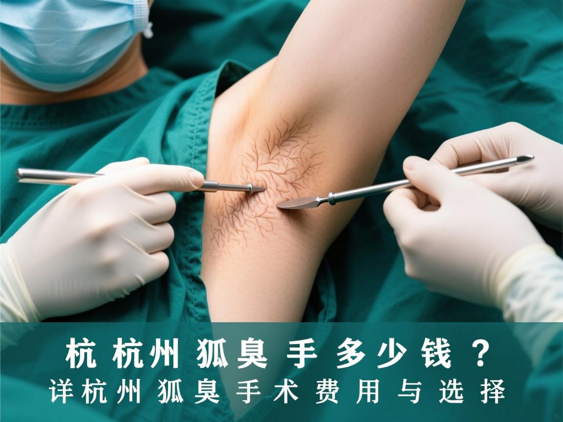 杭州狐臭手术多少钱？详解杭州狐臭手术费用与选择