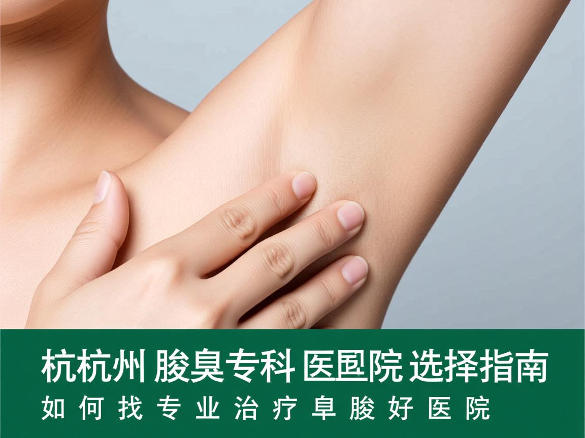 杭州腋臭专科医院选择指南，如何找到专业治疗腋臭的好医院