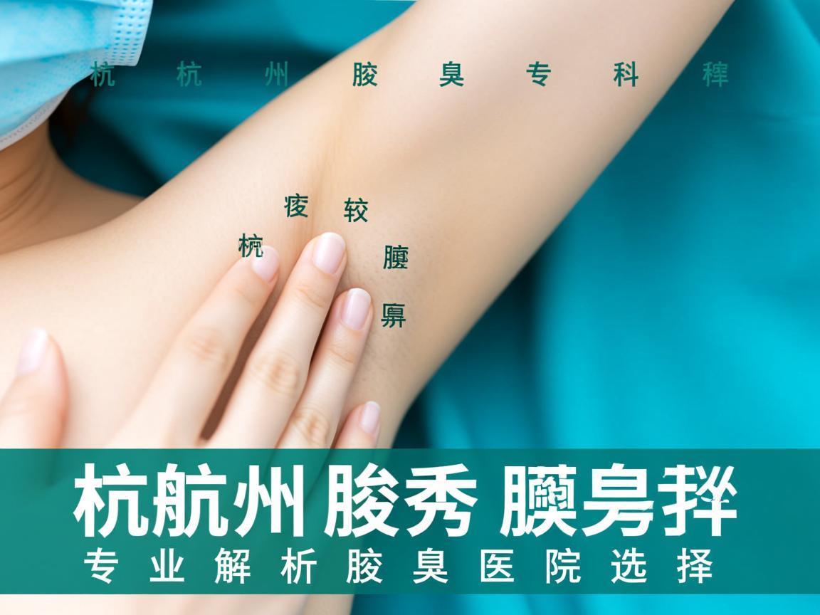 杭州腋秀腋臭专科，杭州比较好的腋臭医院是哪家？专业解析腋臭医院选择