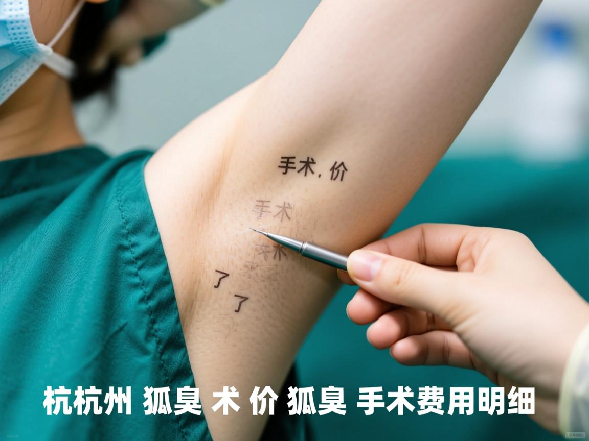 杭州狐臭手术价格解析，了解杭州狐臭手术费用明细