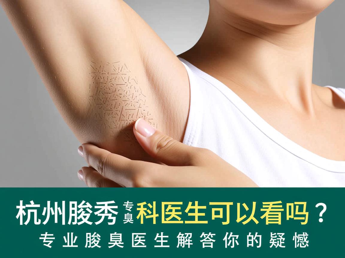 杭州腋秀腋臭专科医生可以看吗？专业腋臭医生解答你的疑惑