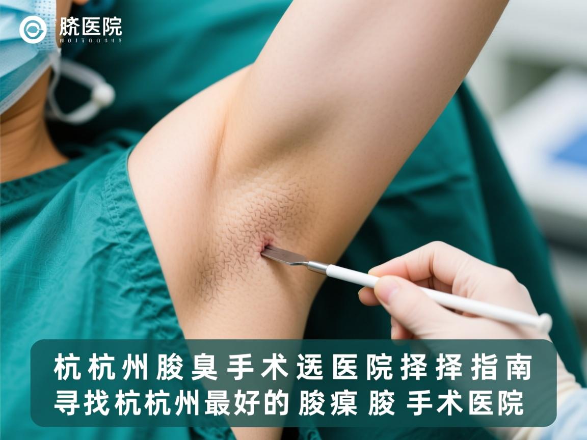 杭州腋臭手术医院选择指南，寻找杭州最好的腋臭手术医院