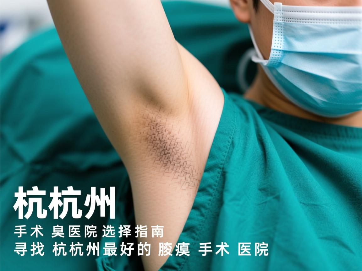 杭州腋臭手术医院选择指南，寻找杭州最好的腋臭手术医院