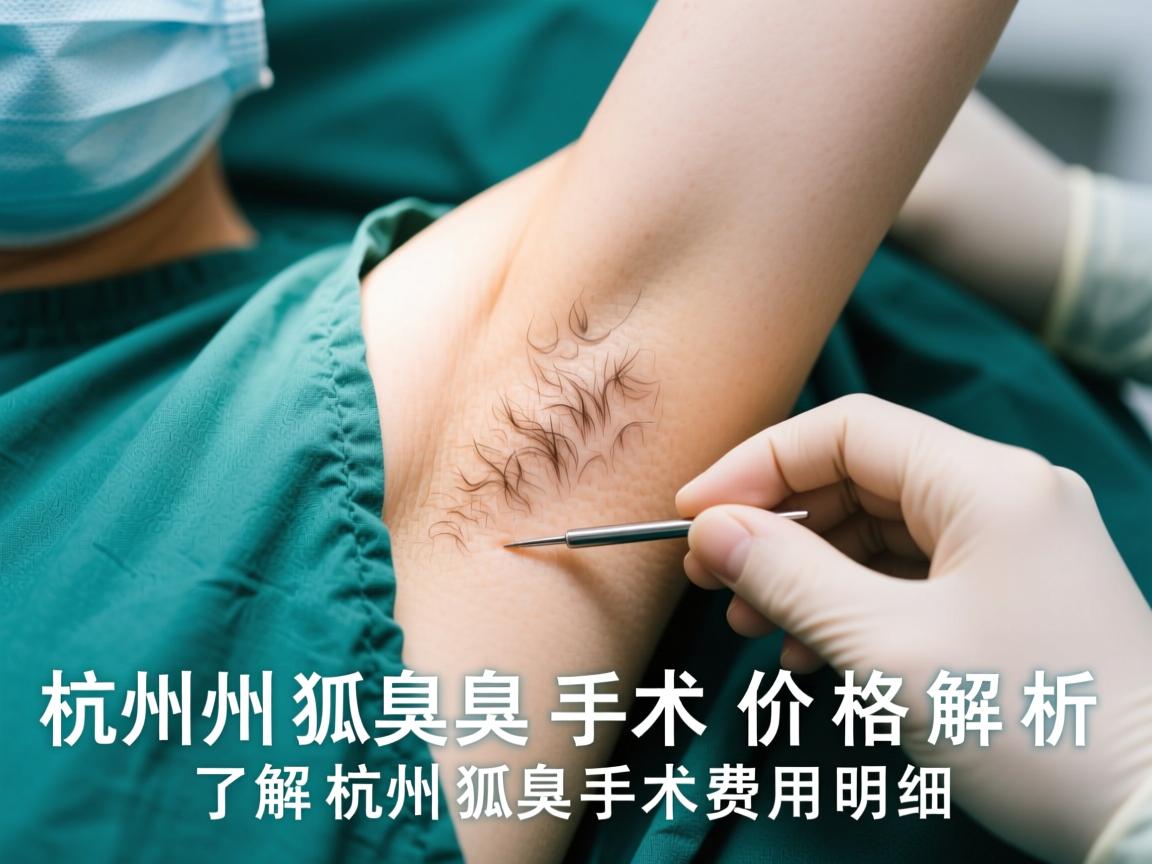 杭州狐臭手术价格解析，了解杭州狐臭手术费用明细