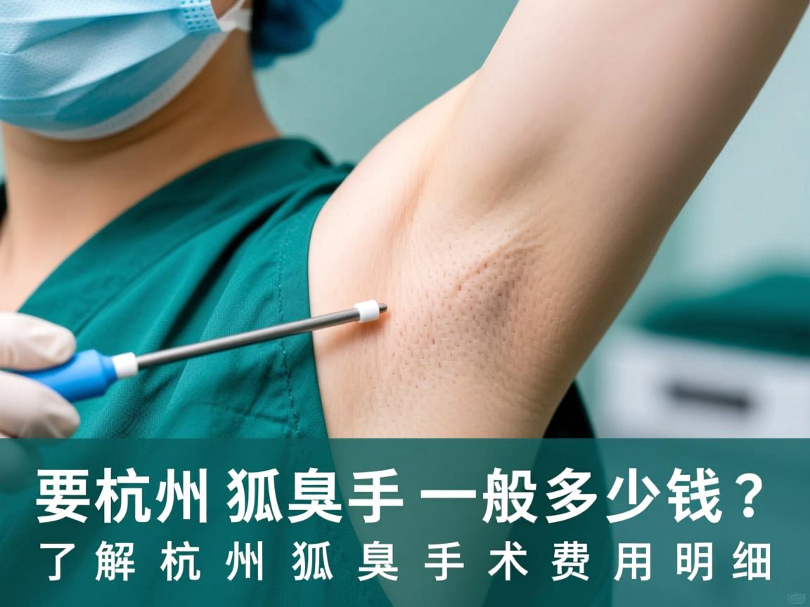 杭州狐臭手术一般多少钱？了解杭州狐臭手术费用明细