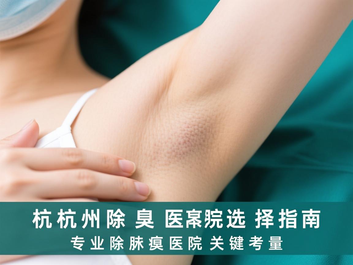 杭州除腋臭医院选择指南，专业除腋臭医院的关键考量