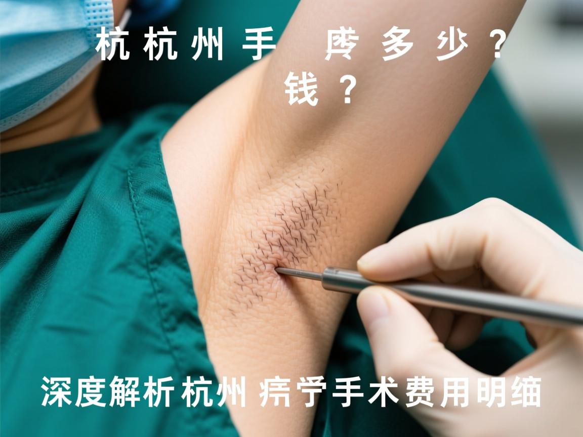 杭州腋臭手术多少钱？深度解析杭州腋臭手术费用明细