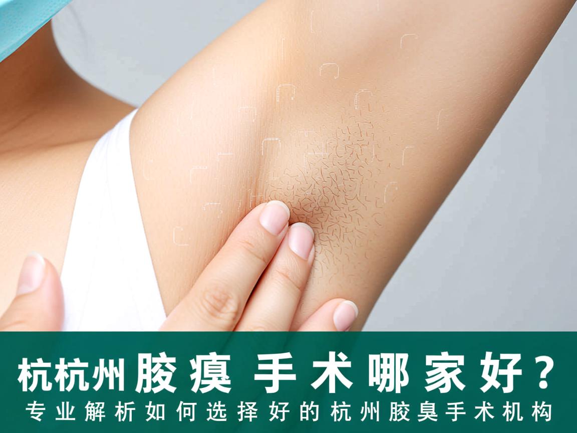 杭州腋臭手术哪家好？专业解析如何选择好的杭州腋臭手术机构