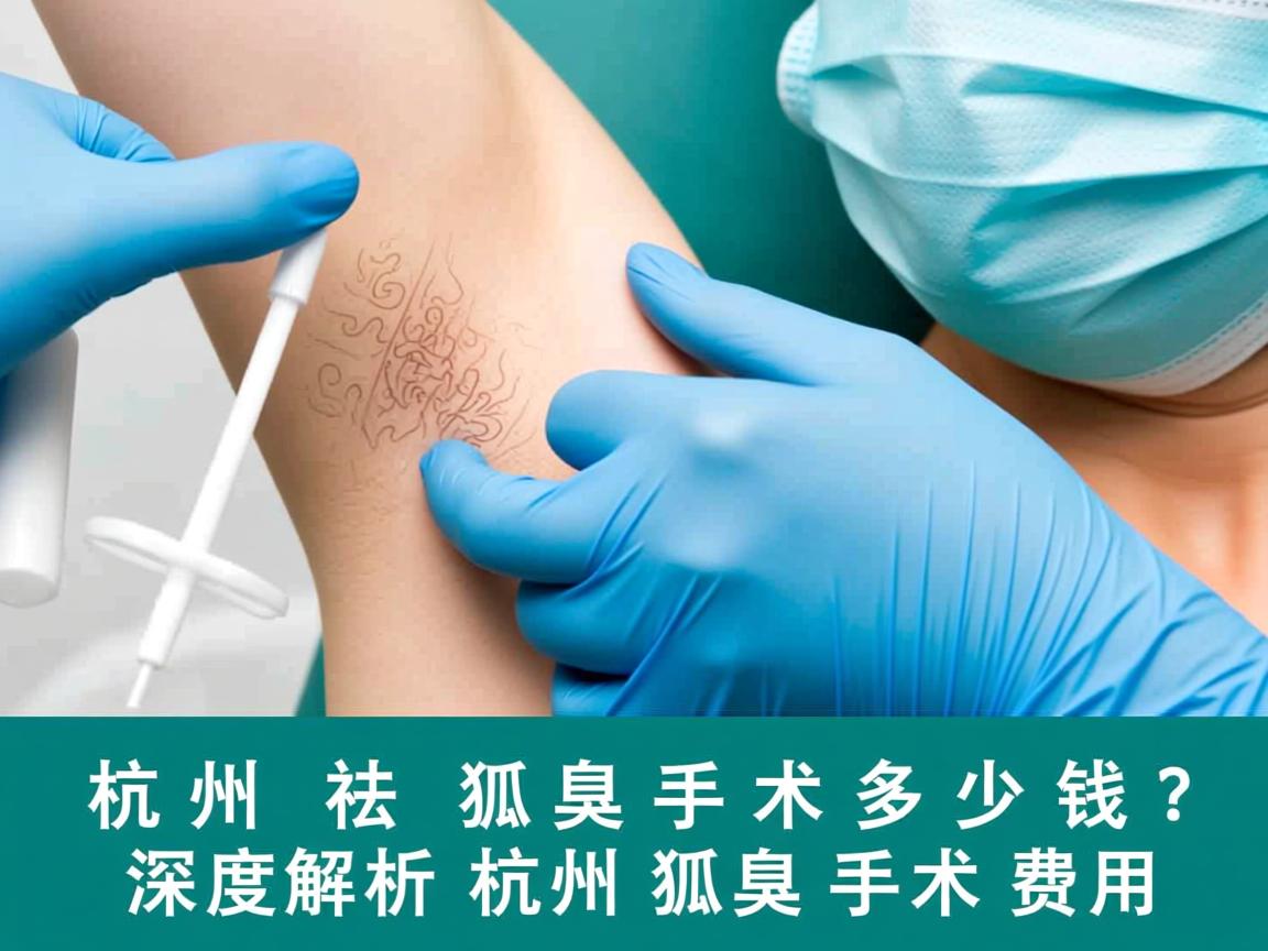 杭州祛狐臭手术多少钱？深度解析杭州狐臭手术费用